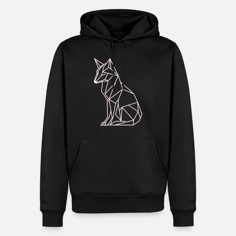 Lineart Ours polaire - Sweat à capuche Premium bio Homme - noir