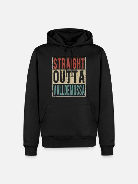 Straight Outta Valldemossa - Men’s Premium Organic Hoodie - black