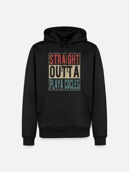 Straight Outta Playa Cocles - Men’s Premium Organic Hoodie - black