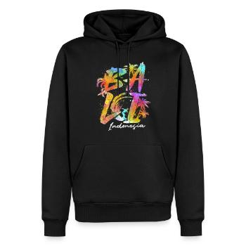 Bali Indonesien Souvenir Urlaub - Männer Premium Bio Hoodie - Schwarz - Vorne - Nico (187cm)