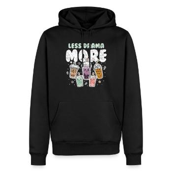 Bubble Tea Boba Tee Kawaii - Männer Premium Bio Hoodie - Schwarz - Vorne - Nico (187cm)