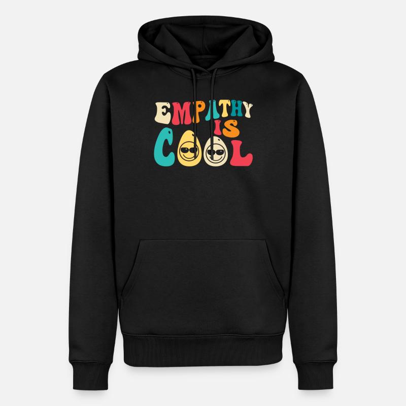Empathie Ist Cool - Männer Premium Bio Hoodie - Schwarz