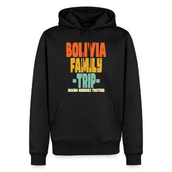 Bolivia Family Trip Urlaub - Männer Premium Bio Hoodie - Schwarz - Vorne - Nico (187cm)