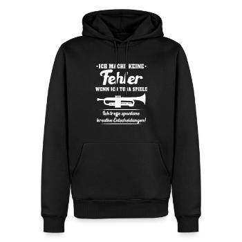 Tuba Fehler Tubaspieler Blaskapelle Instrument - Männer Premium Bio Hoodie - Schwarz - Vorne - Nico (187cm)