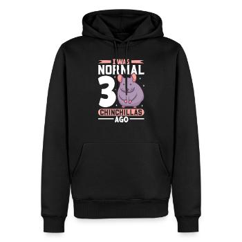 Chinchilla Liebhaber Geschenk Geschenkidee - Männer Premium Bio Hoodie - Schwarz - Vorne - Nico (187cm)