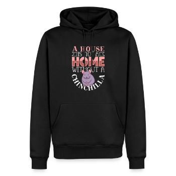 Chinchilla Liebhaber Geschenk Geschenkidee - Männer Premium Bio Hoodie - Schwarz - Vorne - Nico (187cm)