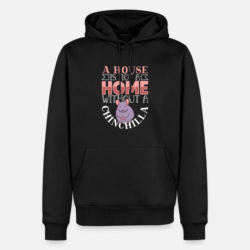 Idée cadeau Chinchilla Lover - Sweat à capuche Premium bio Homme - noir