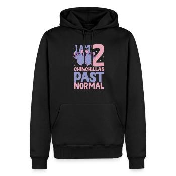 Chinchilla Liebhaber Geschenk Geschenkidee - Männer Premium Bio Hoodie - Schwarz - Vorne - Nico (187cm)