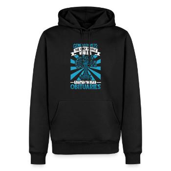 Arbre généalogique Historien de la famille Généalogie Généalogiste - Sweat à capuche Premium bio Homme - noir - Devant - Nico (187cm)
