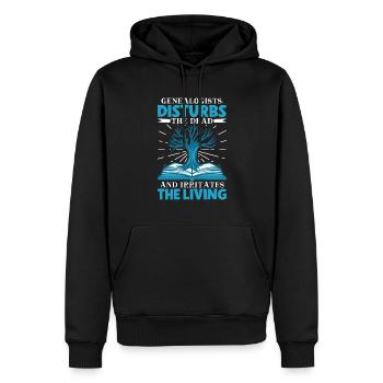 Arbre généalogique Historien de la famille Généalogie Généalogiste - Sweat à capuche Premium bio Homme - noir - Devant - Nico (187cm)