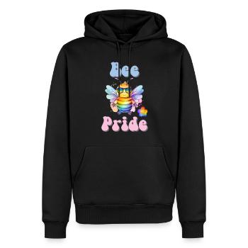 Lustige pride Biene Regenbogenfarben Sonnenbrille - Männer Premium Bio Hoodie - Schwarz - Vorne - Nico (187cm)