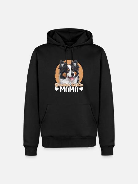 Border Collie Mama - Men’s Premium Organic Hoodie - black
