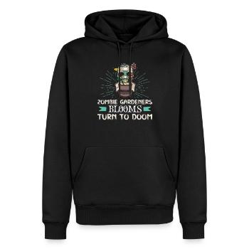 Horror Garden Gardener Zombie Plant Gardening - Men’s Premium Organic Hoodie - black - Front - Nico (187cm)
