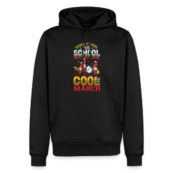 Musique de répétition de l’école clarinettiste de fanfare - Sweat à capuche Premium bio Homme - noir - Devant - Nico (187cm)