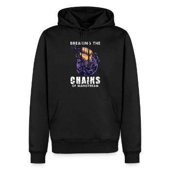 Théories du complot Théoricien du complot Franc-maçon - Sweat à capuche Premium bio Homme - noir - Devant - Nico (187cm)