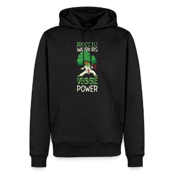 Brocoli Arts Martiaux Karaté MMA Boxe Coups de pied - Sweat à capuche Premium bio Homme - noir - Devant - Nico (187cm)