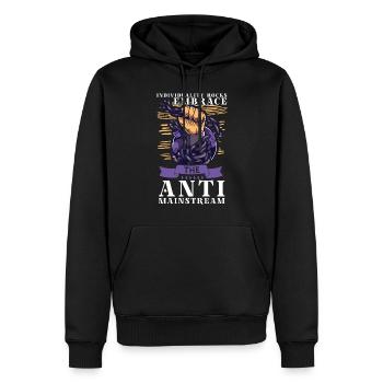 Théories du complot Théoricien du complot Franc-maçon - Sweat à capuche Premium bio Homme - noir - Devant - Nico (187cm)