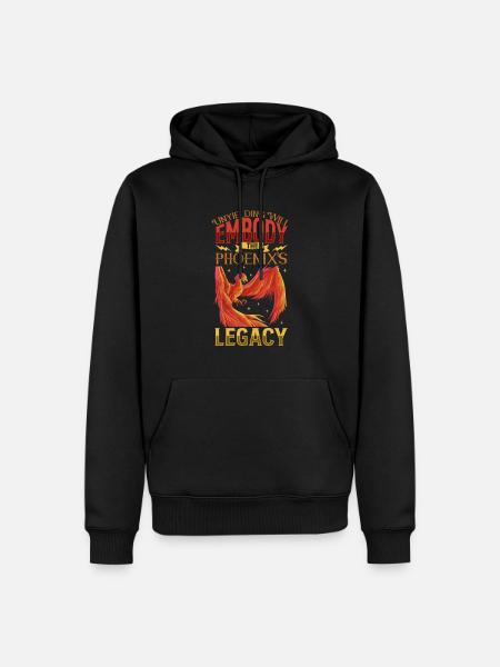 Phoenix Bird Mythical Creatures - Men’s Premium Organic Hoodie - black