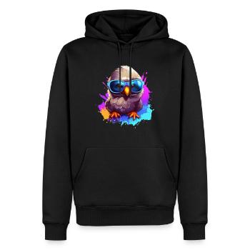 Taube Vogel bunt - Männer Premium Bio Hoodie - Schwarz - Vorne - Nico (187cm)