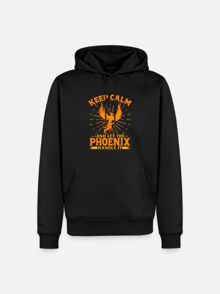 Phoenix Bird Mythical Creatures - Men’s Premium Organic Hoodie - black