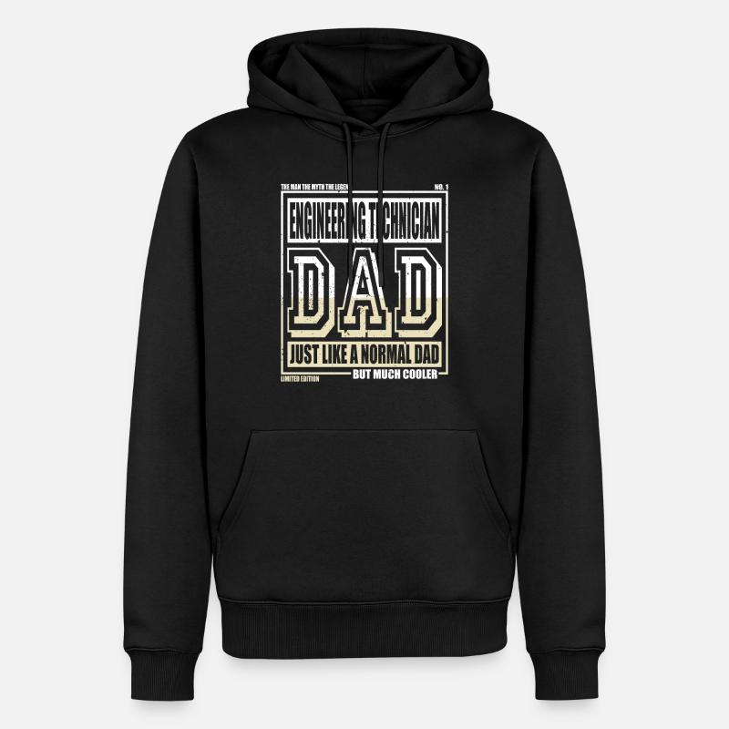 Engineering Technician Dad Gift - Men’s Premium Organic Hoodie - black