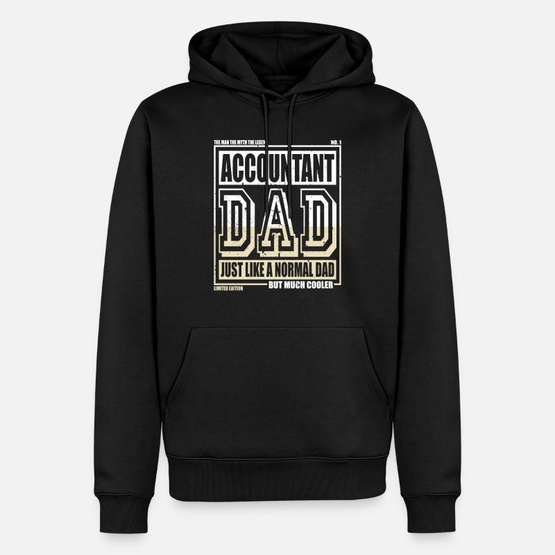 Buchhalter Papa Geschenk - Männer Premium Bio Hoodie - Schwarz