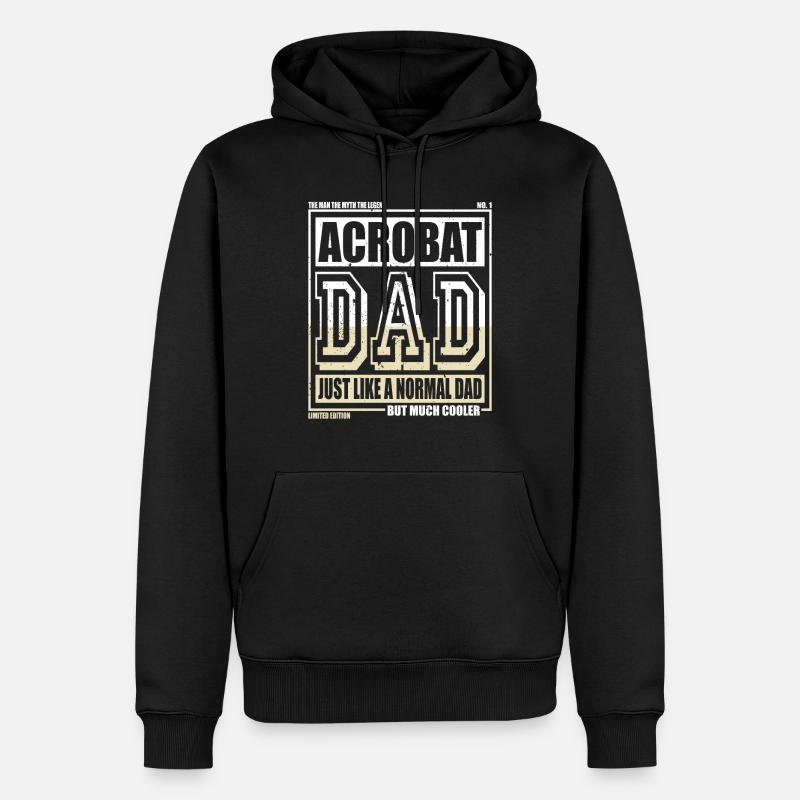 Akrobat Papa Geschenk - Männer Premium Bio Hoodie - Schwarz