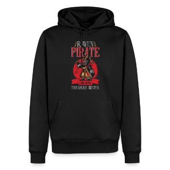 Raven Pirate Pirate Ship Pirate Pirate Captain Pirate - Men’s Premium Organic Hoodie - black - Front - Nico (187cm)