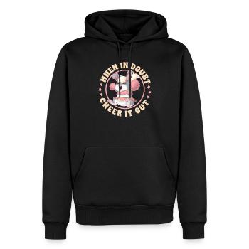 Cheerleading Cheer Zitat Fußballstadion Tanz - Männer Premium Bio Hoodie - Schwarz - Vorne - Nico (187cm)