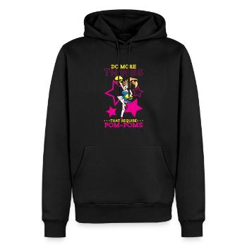 Cheerleading Cheer Zitat Fußballstadion Tanz - Männer Premium Bio Hoodie - Schwarz - Vorne - Nico (187cm)