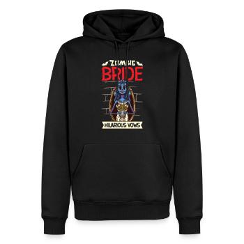 Funny Gothic Goth Wedding Bride Goth Halloween - Männer Premium Bio Hoodie - Schwarz - Vorne - Nico (187cm)