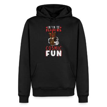 Astronaut Astronomie Sonnensystem Weltraum Kinder - Männer Premium Bio Hoodie - Schwarz - Vorne - Nico (187cm)