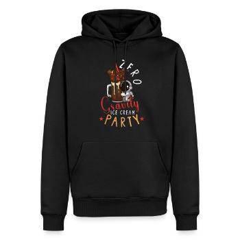 Astronaut Astronomie Sonnensystem Weltraum Kinder - Männer Premium Bio Hoodie - Schwarz - Vorne - Nico (187cm)