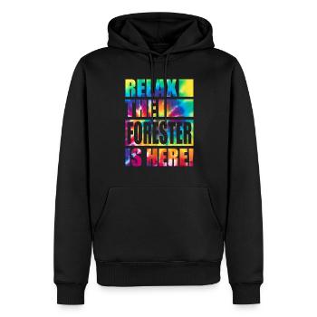 Forester Lustiger Spruch - Männer Premium Bio Hoodie - Schwarz - Vorne - Nico (187cm)