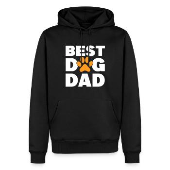 Best Dog Dad - Männer Premium Bio Hoodie - Schwarz - Vorne - Nico (187cm)