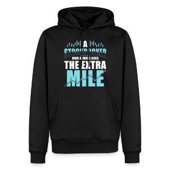 Stockbroker-sprichwort - Männer Premium Bio Hoodie - Schwarz - Vorne - Nico (187cm)