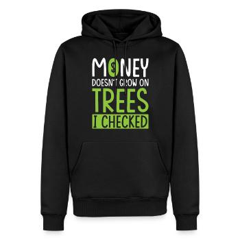 Cadeau pour les directeurs financiers - Sweat à capuche Premium bio Homme - noir - Devant - Nico (187cm)