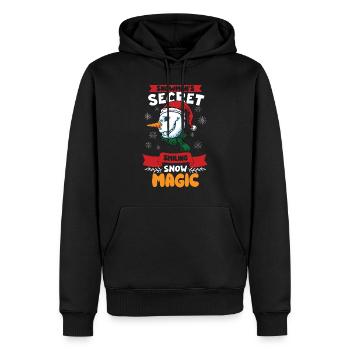 Funny Snowman Season Winter Christmas Snowman Joy - Männer Premium Bio Hoodie - Schwarz - Vorne - Nico (187cm)