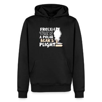 Eisbär Globale Erwärmung Arktische Robbenjagd - Männer Premium Bio Hoodie - Schwarz - Vorne - Nico (187cm)