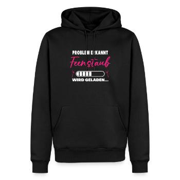 Problem erkannt Feenstaub wird geladen Fee Einhorn - Männer Premium Bio Hoodie - Schwarz - Vorne - Nico (187cm)