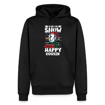 Funny Snowman Season Winter Christmas Snowman Joy - Männer Premium Bio Hoodie - Schwarz - Vorne - Nico (187cm)