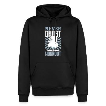 Bodybuilding Powerlifting Gewichtheben Fitness - Männer Premium Bio Hoodie - Schwarz - Vorne - Nico (187cm)