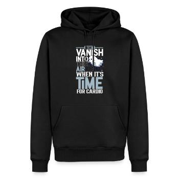 Bodybuilding Powerlifting Gewichtheben Fitness - Männer Premium Bio Hoodie - Schwarz - Vorne - Nico (187cm)