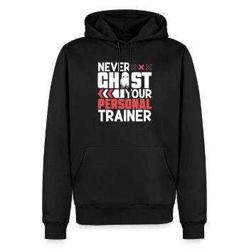 Bodybuilding Powerlifting Gewichtheben Fitness - Männer Premium Bio Hoodie - Schwarz - Vorne - Nico (187cm)