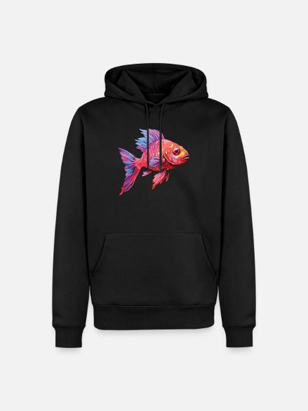 Cherry Barb Fischaquarium - Männer Premium Bio Hoodie - Schwarz