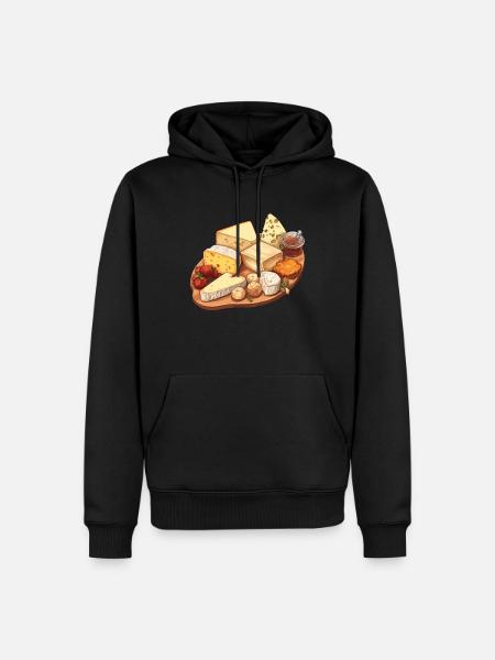 Cheese board - Men’s Premium Organic Hoodie - black