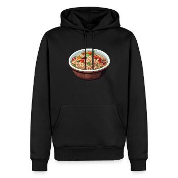 Couscous Schüssel - Männer Premium Bio Hoodie - Schwarz - Vorne - Nico (187cm)