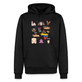 Venezuela Südamerika Reisen Länderreisen Backpack - Männer Premium Bio Hoodie - Schwarz - Vorne - Nico (187cm)