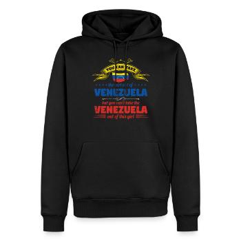 Venezuela Frau Lustiges Venezuelaner Geschenk - Männer Premium Bio Hoodie - Schwarz - Vorne - Nico (187cm)