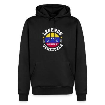 Legenden Geboren In Venezuela Südamerika Geschenk - Männer Premium Bio Hoodie - Schwarz - Vorne - Nico (187cm)
